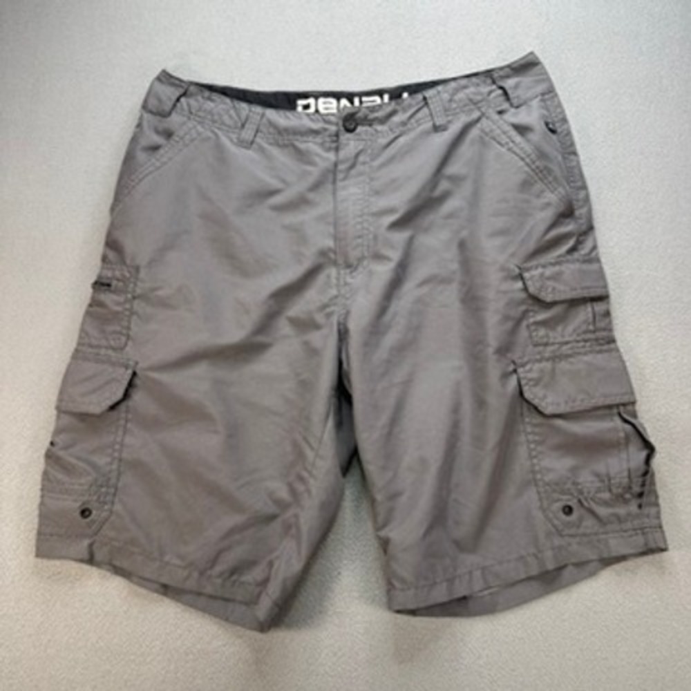 Denali Cargo Shorts Mens Regular 36 (FIT 37) Gray Hiking Outdoor Utility Work - Picture 1 of 14